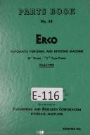 Erco-Erco 476, Metal Shrinker Operations and Parts Manual-476-01